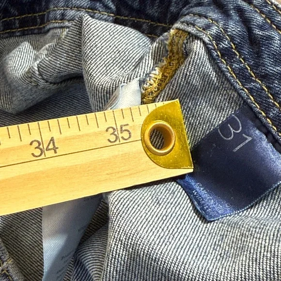 Pilcro Dark Carpenter Wide Leg Jeans - Picture 8 of 11